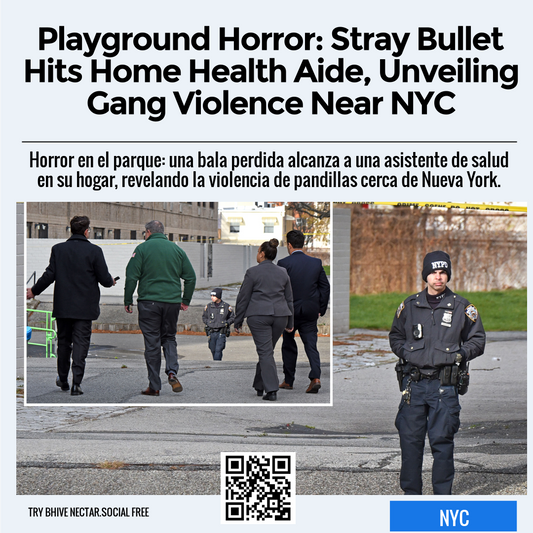 Playground Horror: Stray Bullet Hits Home Health Aide, Unveiling Gang Violence Near NYC