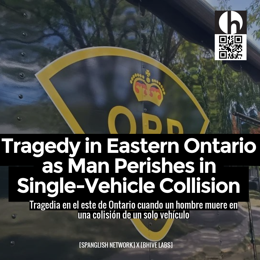 Tragedy in Eastern Ontario as Man Perishes in Single-Vehicle Collision