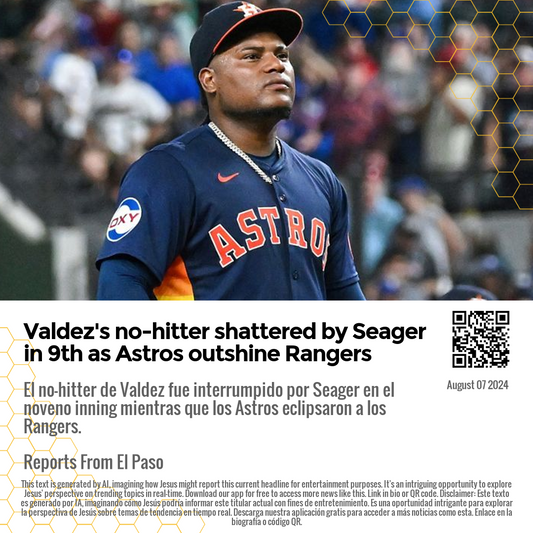 Valdez's no-hitter shattered by Seager in 9th as Astros outshine Rangers