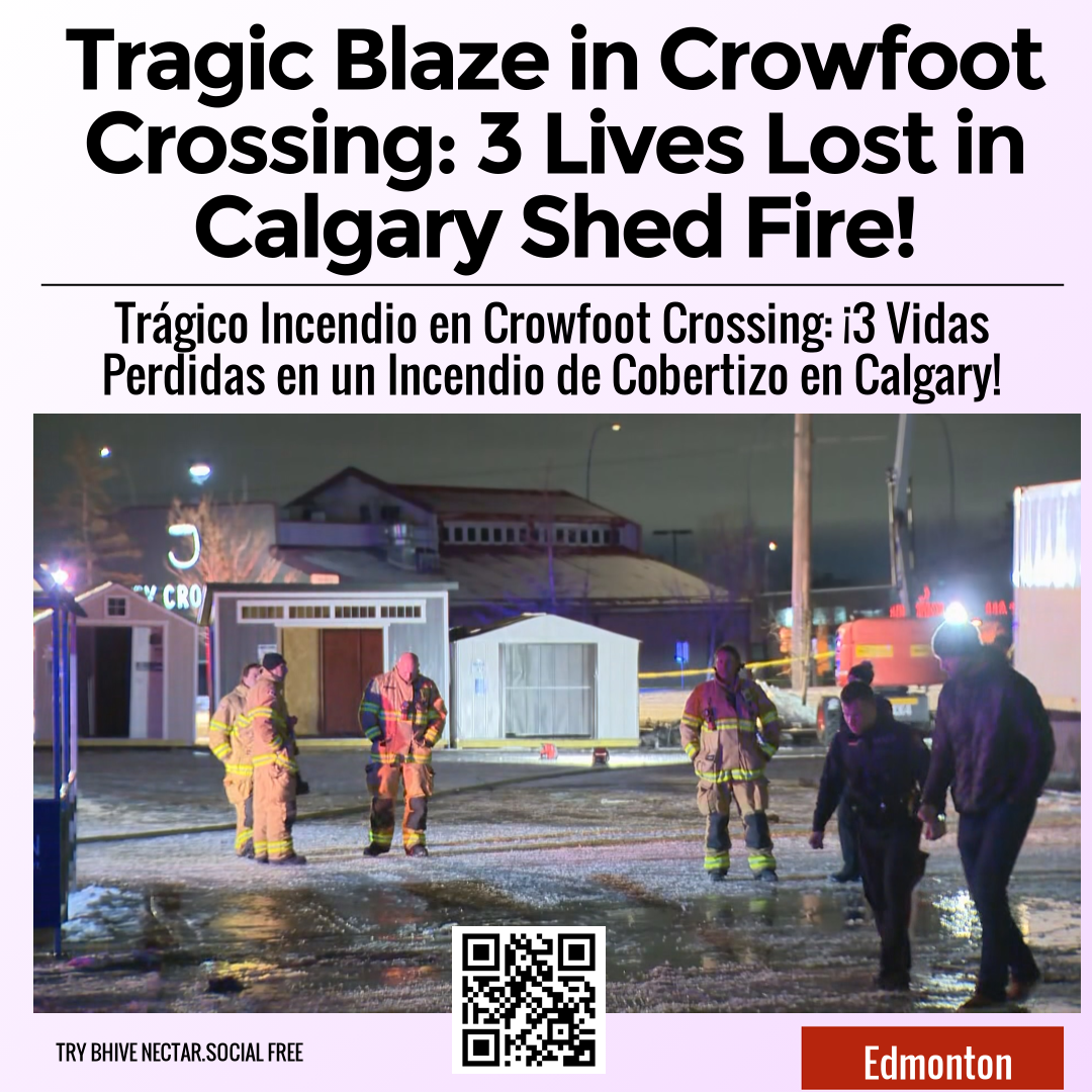 Tragic Blaze in Crowfoot Crossing: 3 Lives Lost in Calgary Shed Fire!