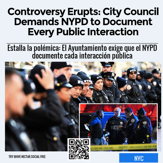 Controversy Erupts: City Council Demands NYPD to Document Every Public Interaction