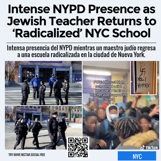 Intense NYPD Presence as Jewish Teacher Returns to ‘Radicalized’ NYC School