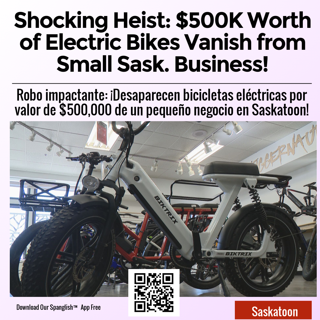 Shocking Heist: $500K Worth of Electric Bikes Vanish from Small Sask. Business!