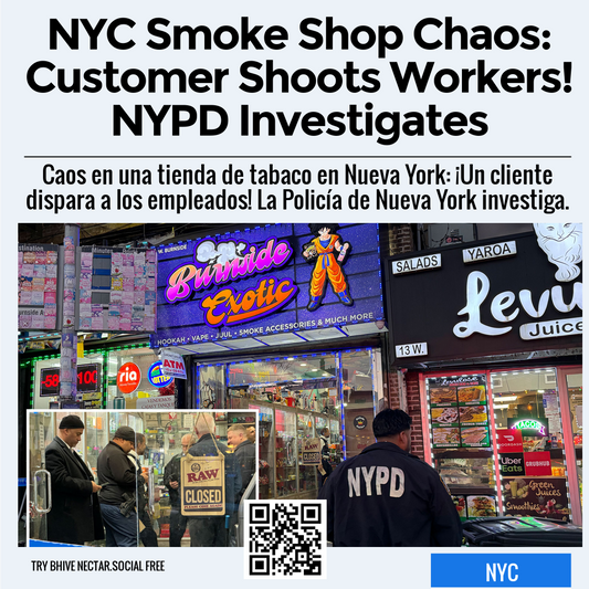 NYC Smoke Shop Chaos: Customer Shoots Workers! NYPD Investigates