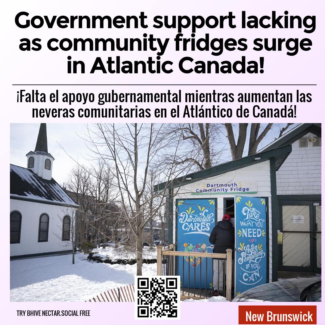 Government support lacking as community fridges surge in Atlantic Canada!