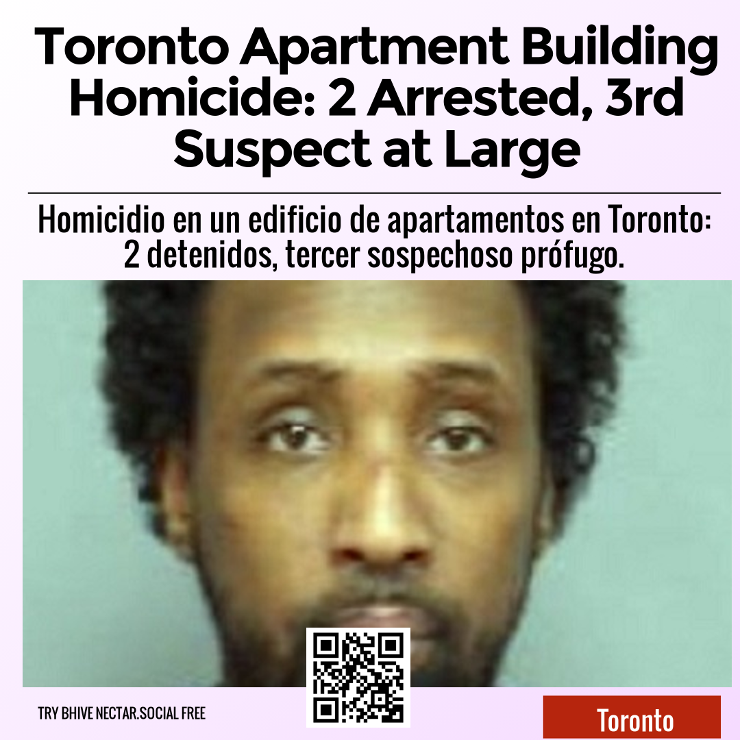 Toronto Apartment Building Homicide: 2 Arrested, 3rd Suspect at Large