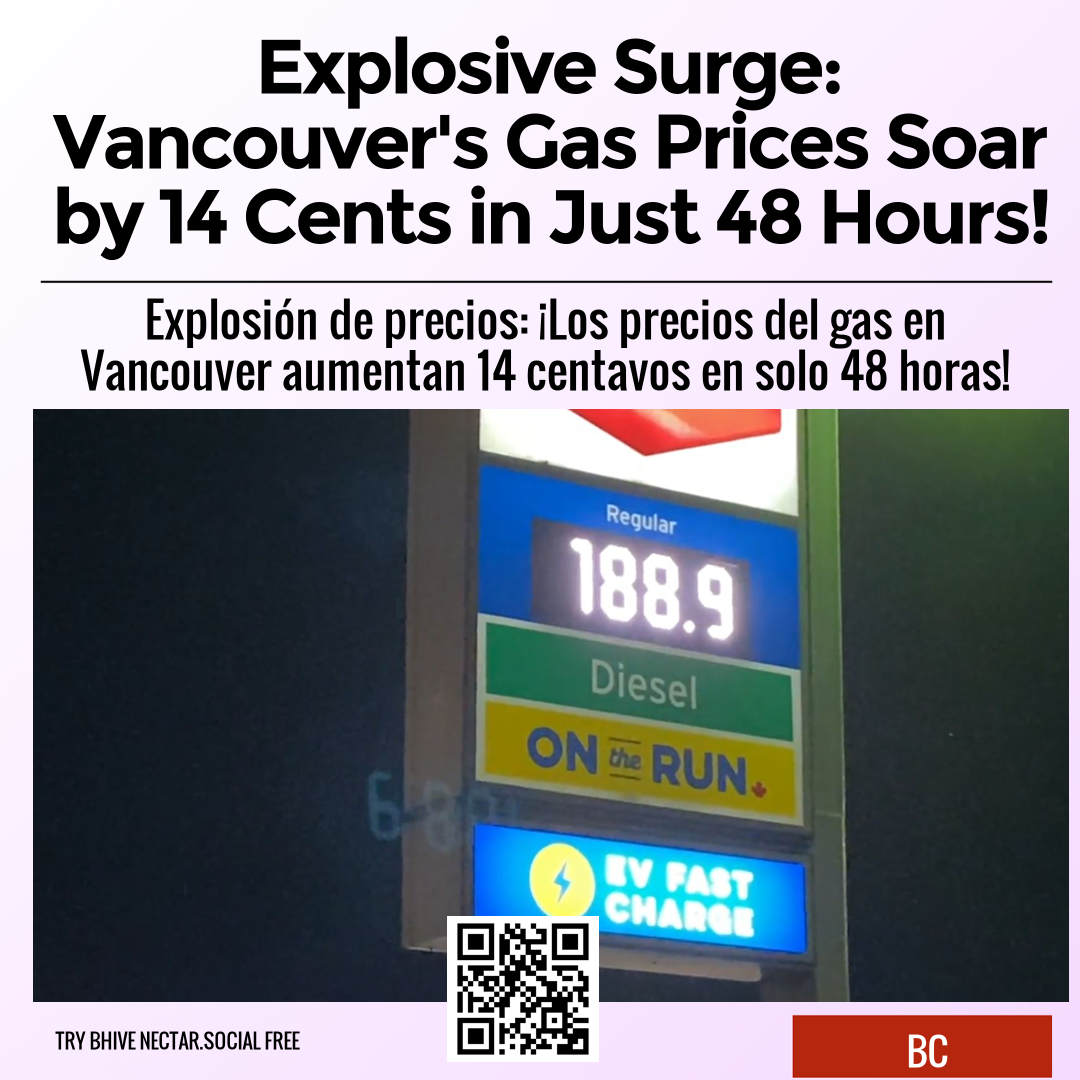 Explosive Surge: Vancouver's Gas Prices Soar by 14 Cents in Just 48 Hours!