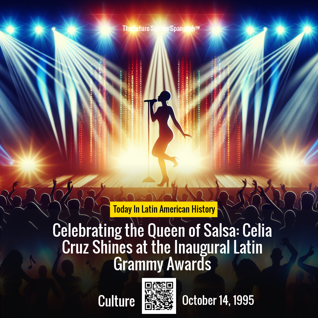 Celebrating the Queen of Salsa: Celia Cruz Shines at the Inaugural Latin Grammy Awards