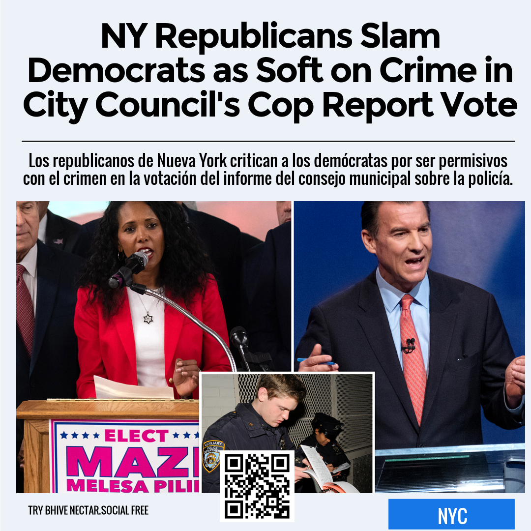 NY Republicans Slam Democrats as Soft on Crime in City Council's Cop Report Vote