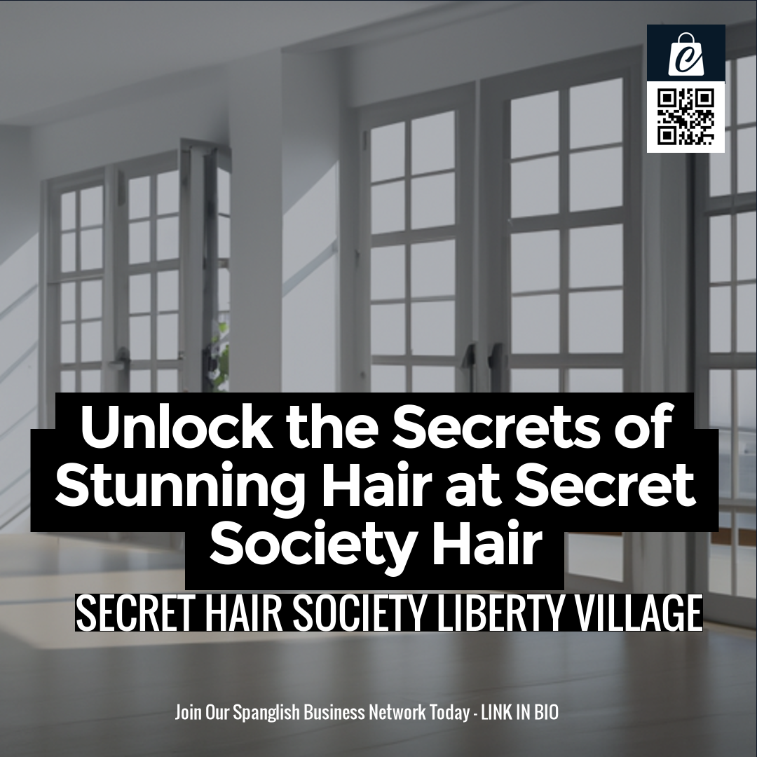 Unlock the Secrets of Stunning Hair at Secret Society Hair