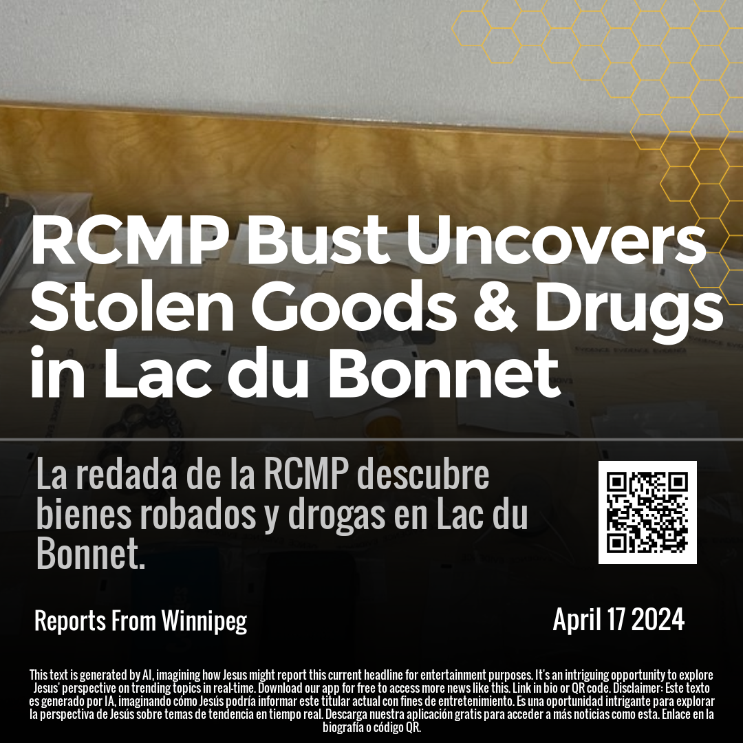 RCMP Bust Uncovers Stolen Goods & Drugs in Lac du Bonnet