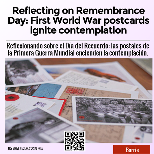 Reflecting on Remembrance Day: First World War postcards ignite contemplation