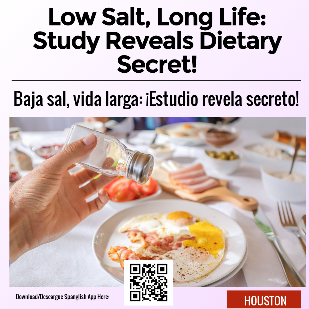 Low Salt, Long Life: Study Reveals Dietary Secret!