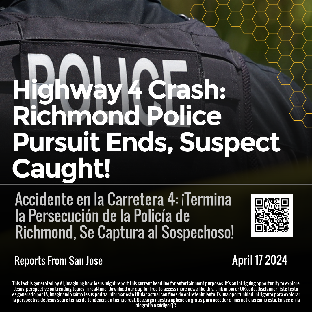 Highway 4 Crash: Richmond Police Pursuit Ends, Suspect Caught!