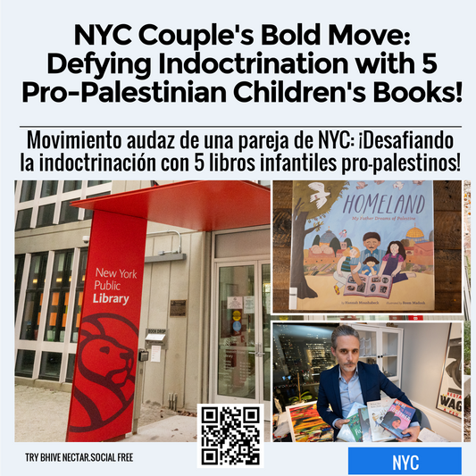 NYC Couple's Bold Move: Defying Indoctrination with 5 Pro-Palestinian Children's Books!