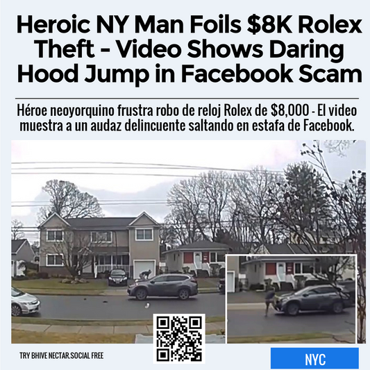 Heroic NY Man Foils $8K Rolex Theft - Video Shows Daring Hood Jump in Facebook Scam