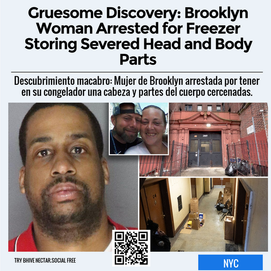 Gruesome Discovery: Brooklyn Woman Arrested for Freezer Storing Severed Head and Body Parts