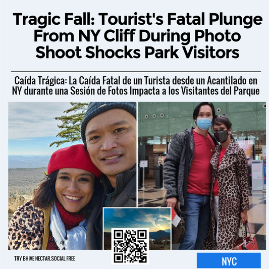 Tragic Fall: Tourist's Fatal Plunge From NY Cliff During Photo Shoot Shocks Park Visitors