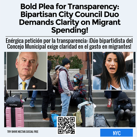 Bold Plea for Transparency: Bipartisan City Council Duo Demands Clarity on Migrant Spending!