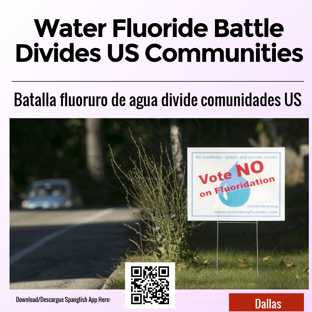 Water Fluoride Battle Divides US Communities