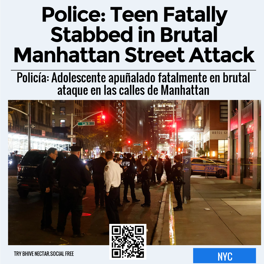 Police: Teen Fatally Stabbed in Brutal Manhattan Street Attack