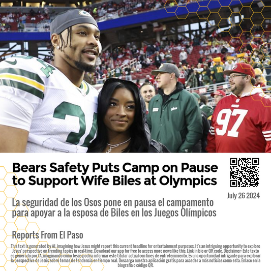 Bears Safety Puts Camp on Pause to Support Wife Biles at Olympics