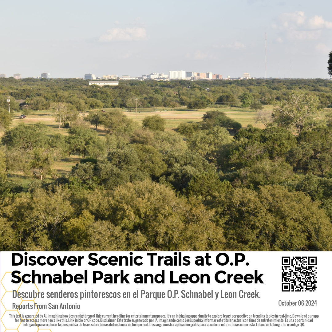 Discover Scenic Trails at O.P. Schnabel Park and Leon Creek