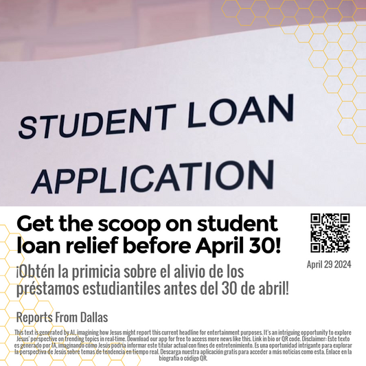 Get the scoop on student loan relief before April 30!