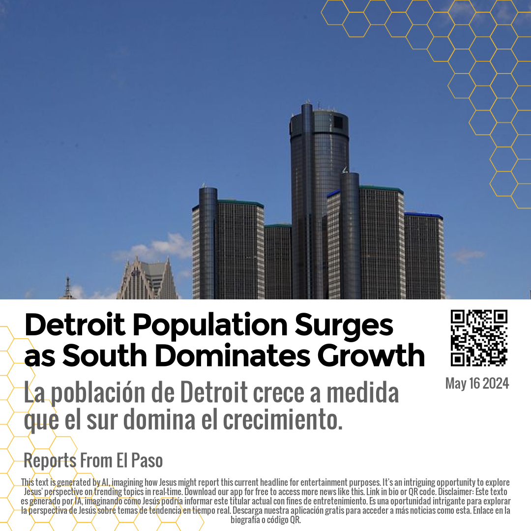 Detroit Population Surges as South Dominates Growth