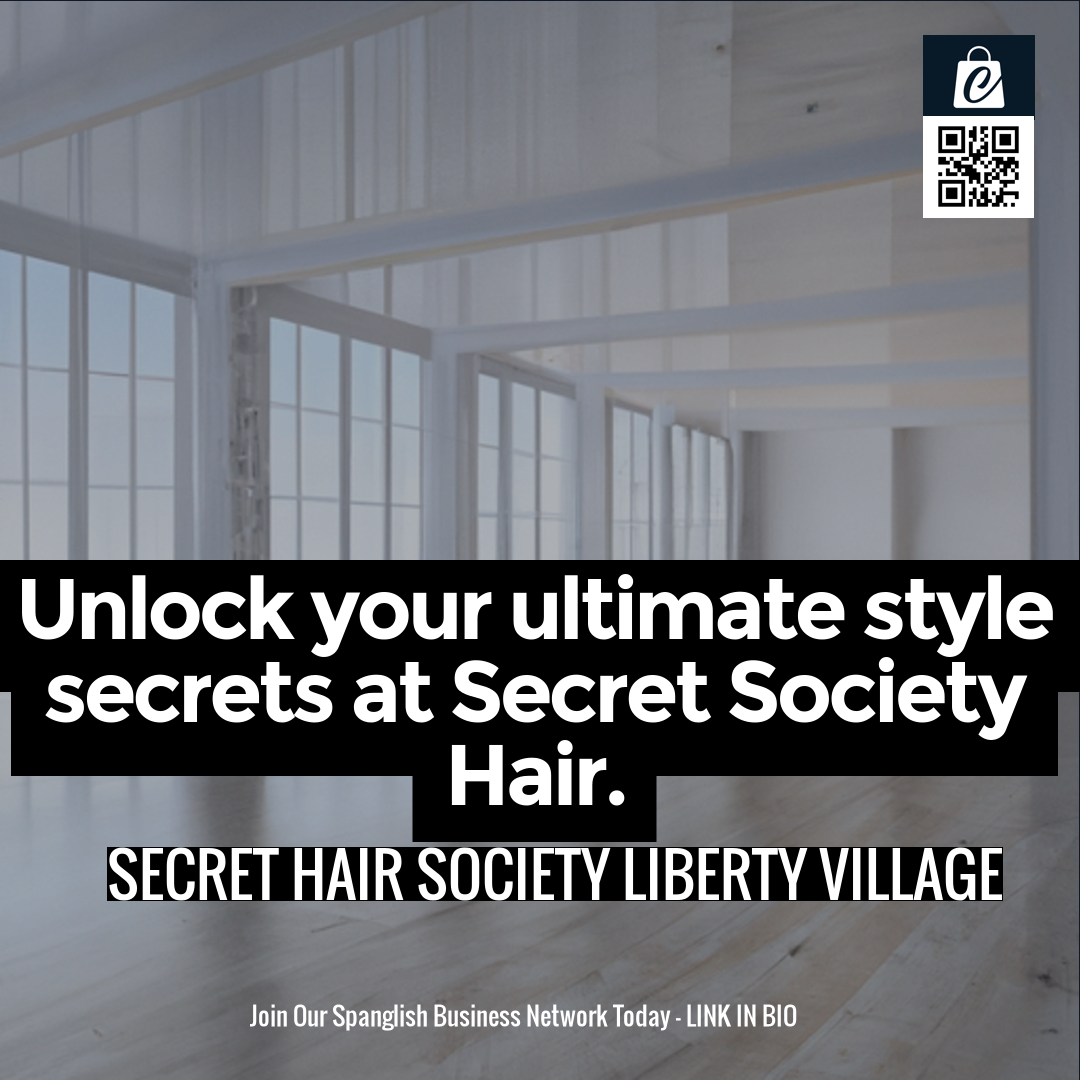 Unlock your ultimate style secrets at Secret Society Hair.