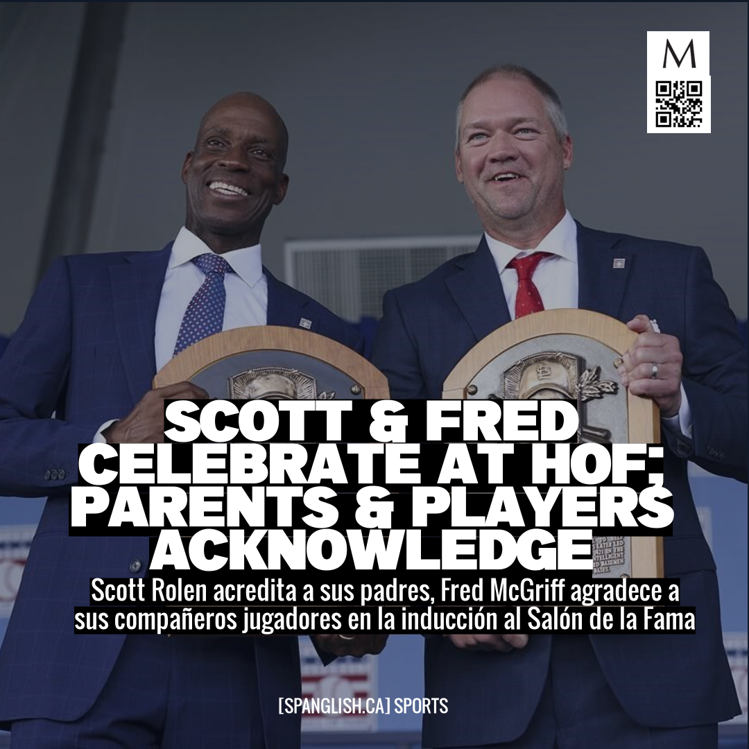 Scott & Fred Celebrate at HOF; Parents & Players Acknowledge