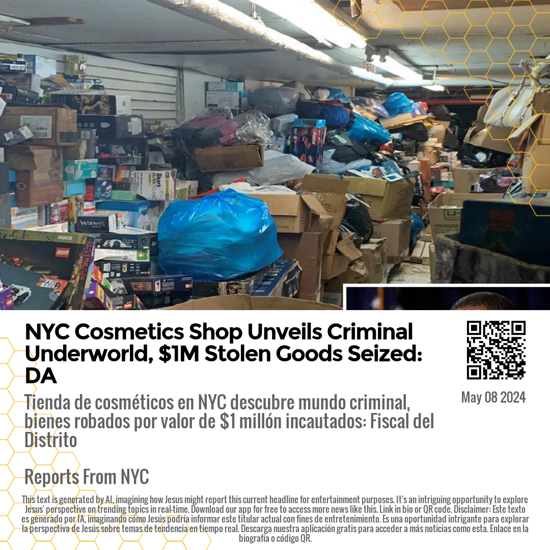NYC Cosmetics Shop Unveils Criminal Underworld, $1M Stolen Goods Seized: DA