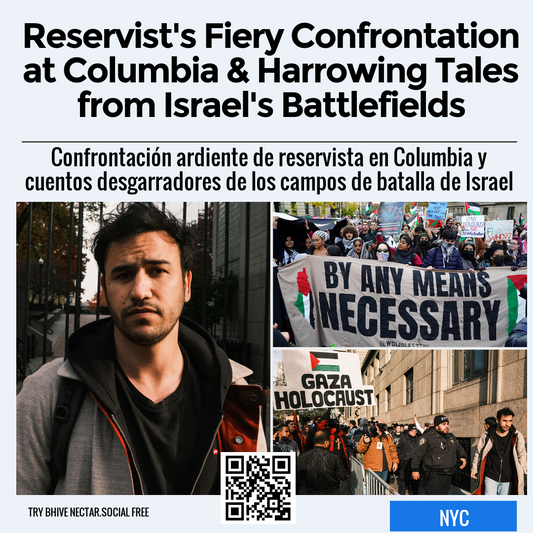 Reservist's Fiery Confrontation at Columbia & Harrowing Tales from Israel's Battlefields