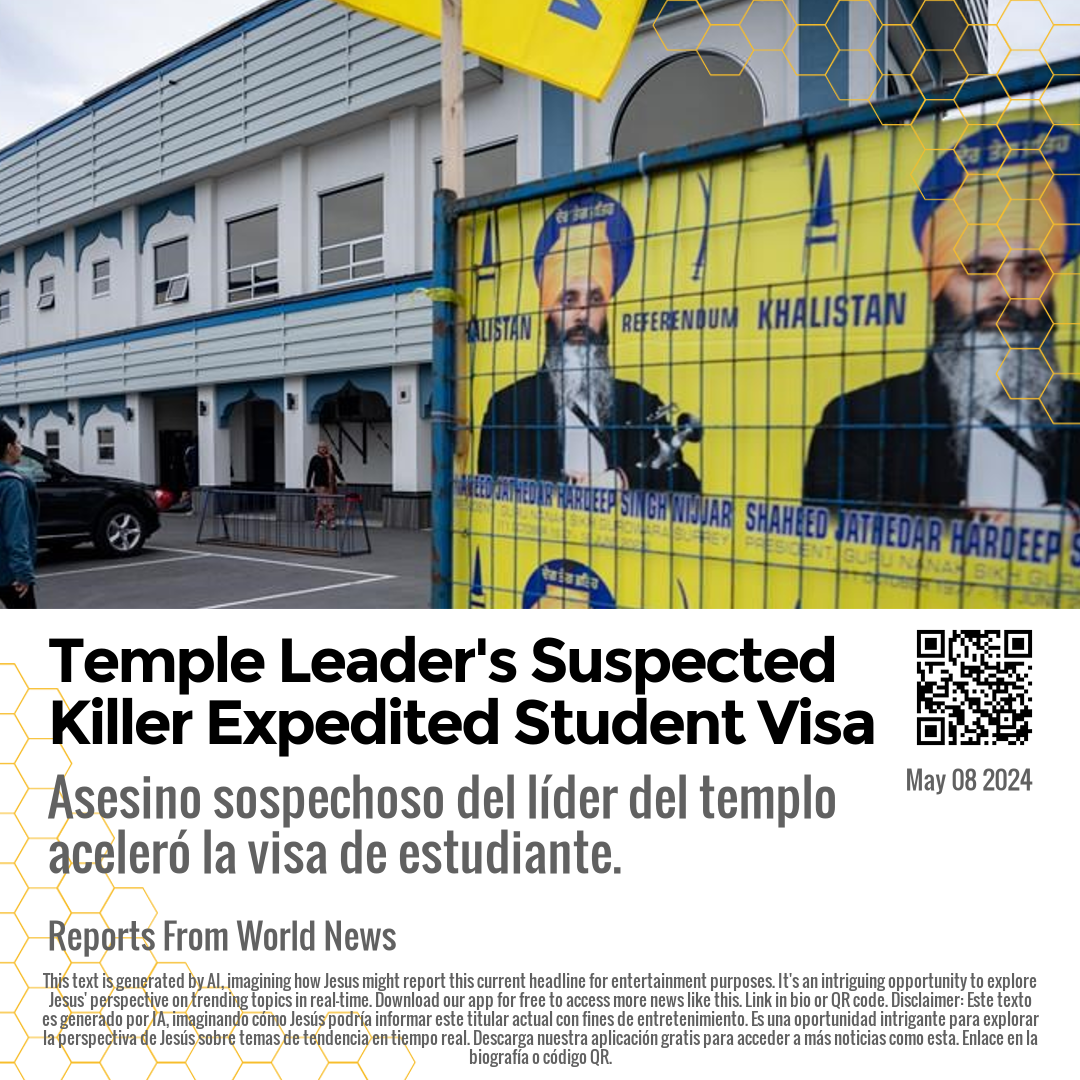 Temple Leader's Suspected Killer Expedited Student Visa