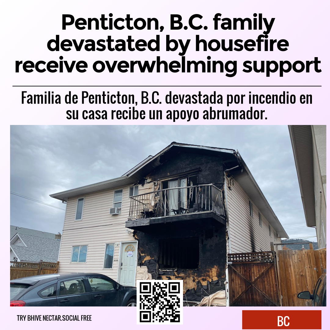 Penticton, B.C. family devastated by housefire receive overwhelming support