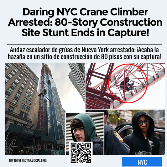 Daring NYC Crane Climber Arrested: 80-Story Construction Site Stunt Ends in Capture!