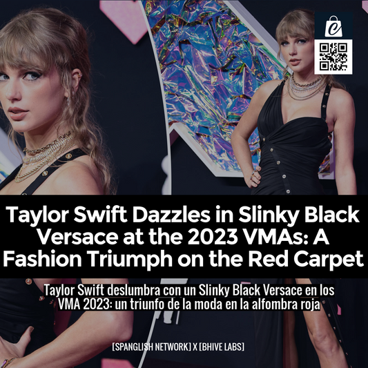 Taylor Swift Dazzles in Slinky Black Versace at the 2023 VMAs: A Fashion Triumph on the Red Carpet