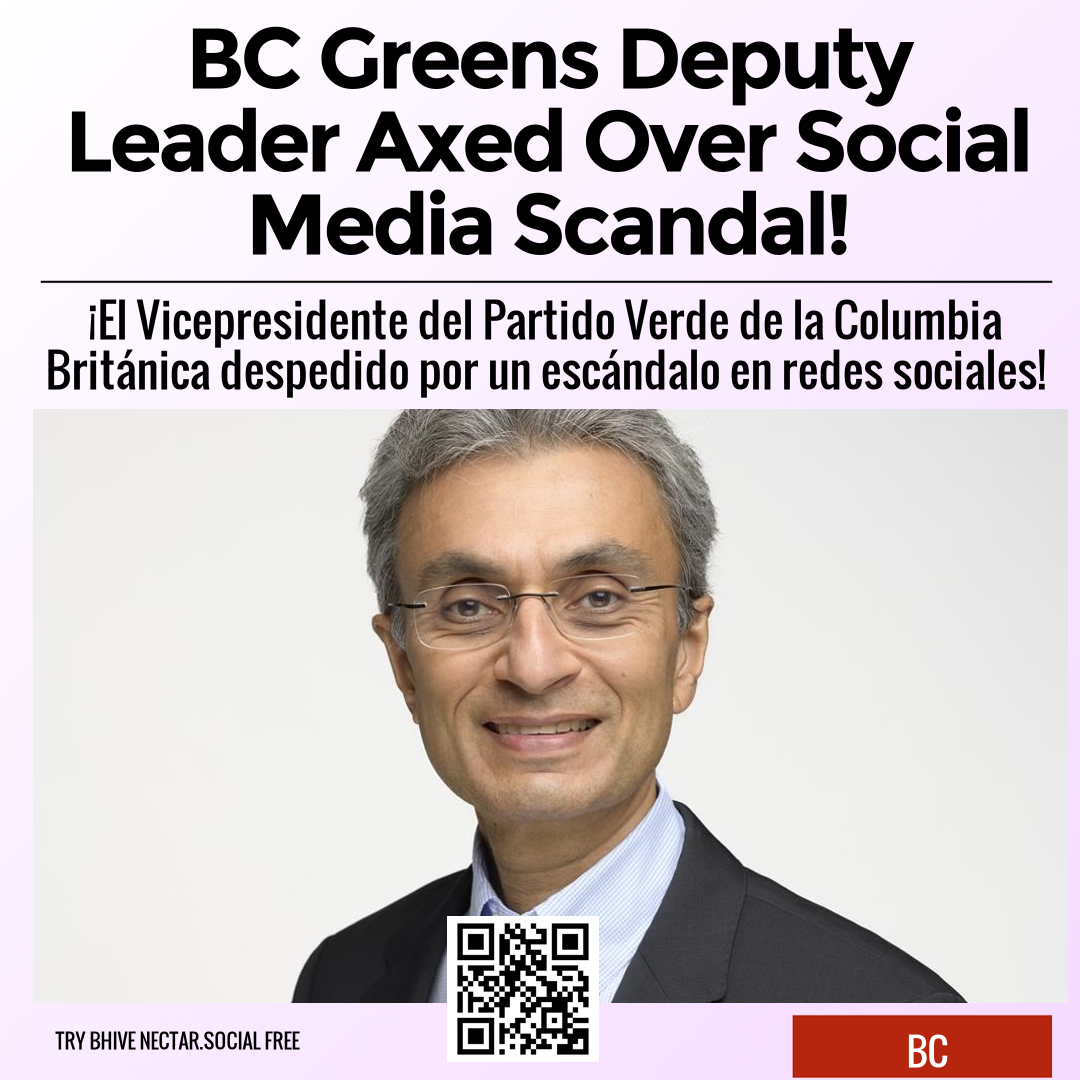 BC Greens Deputy Leader Axed Over Social Media Scandal!