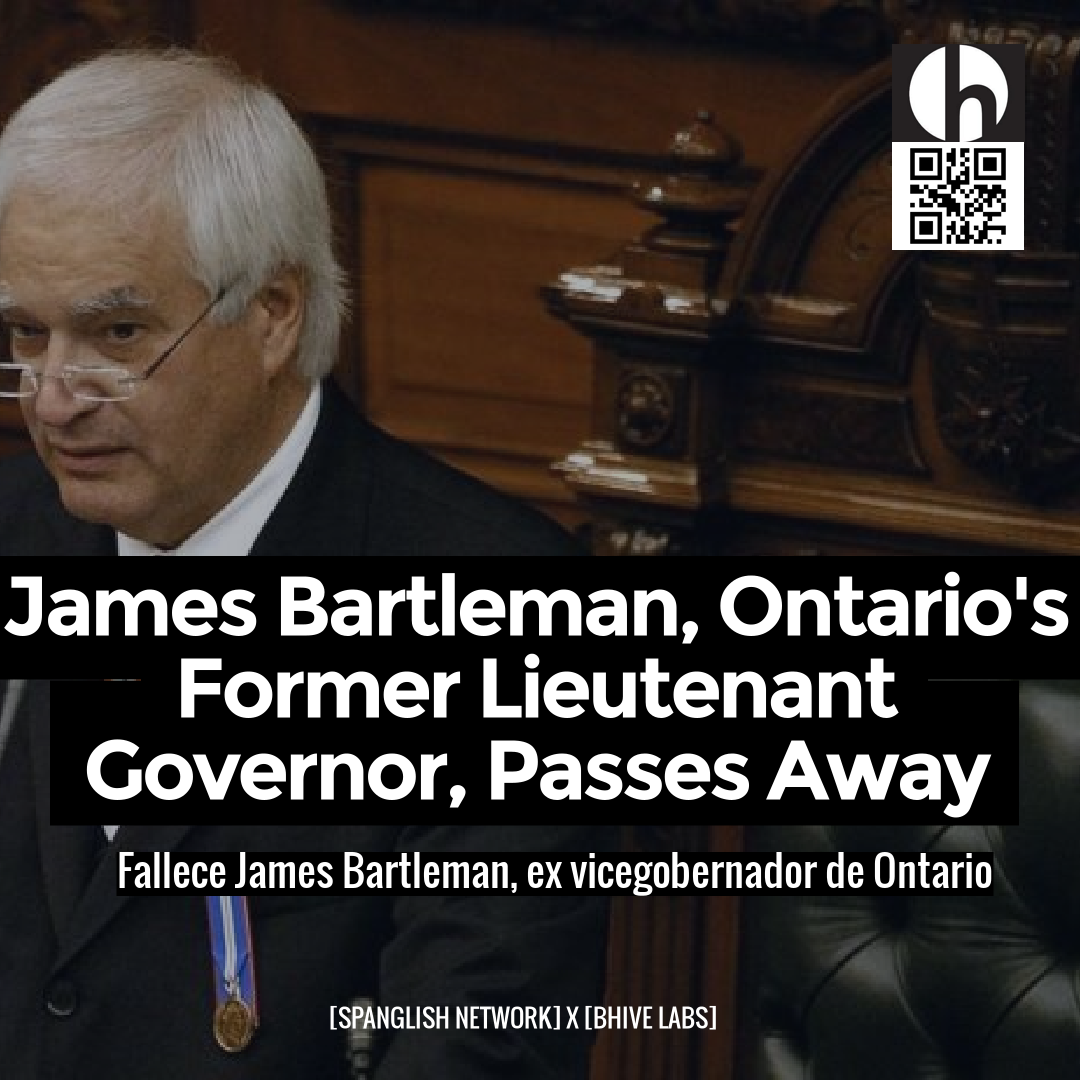 James Bartleman, Ontario's Former Lieutenant Governor, Passes Away