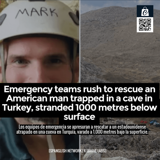 Emergency teams rush to rescue an American man trapped in a cave in Turkey, stranded 1000 metres below surface