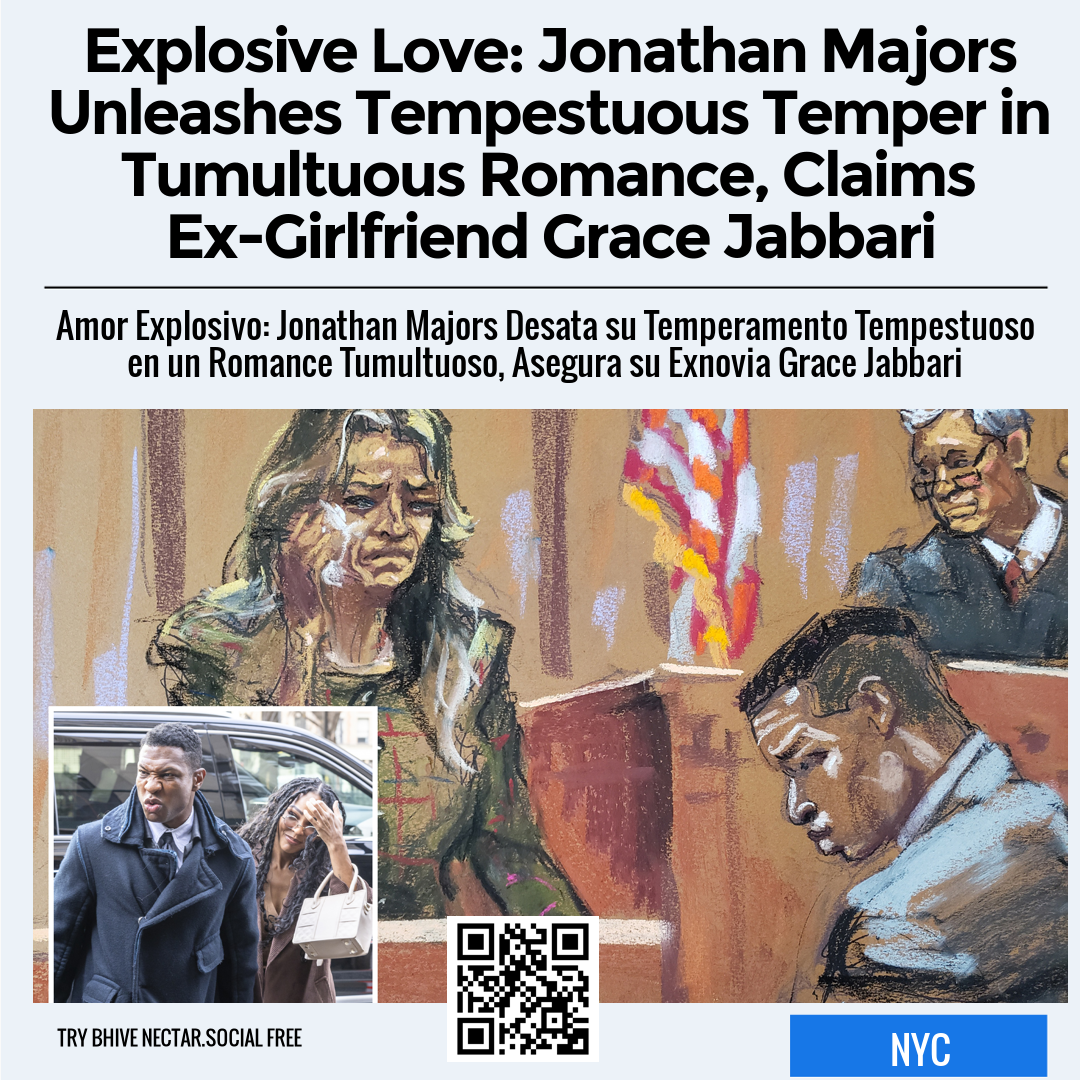 Explosive Love: Jonathan Majors Unleashes Tempestuous Temper in Tumultuous Romance, Claims Ex-Girlfriend Grace Jabbari