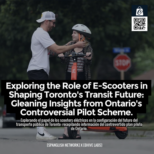 Exploring the Role of E-Scooters in Shaping Toronto's Transit Future: Gleaning Insights from Ontario's Controversial Pilot Scheme.