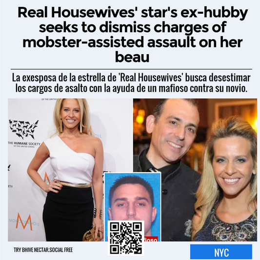 Real Housewives' star's ex-hubby seeks to dismiss charges of mobster-assisted assault on her beau