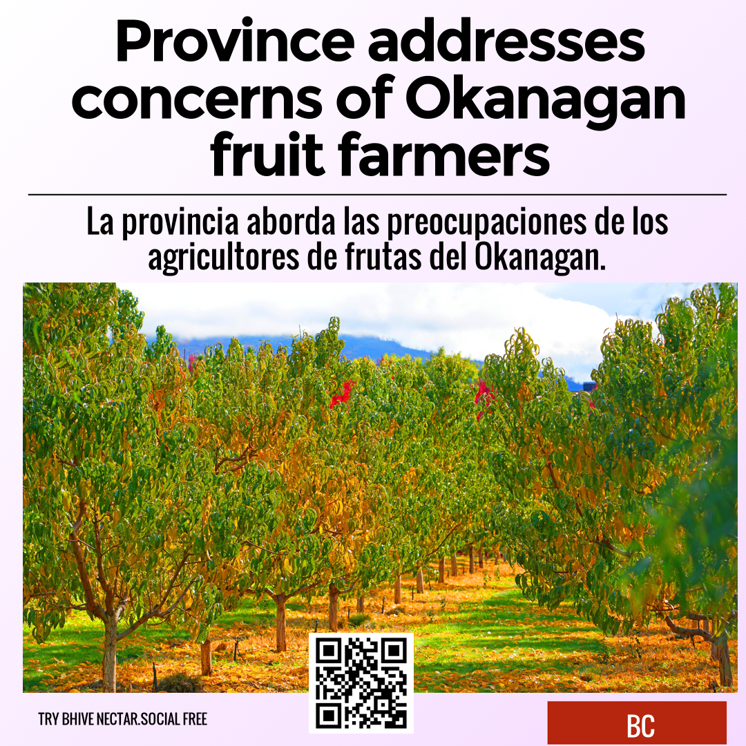 Province addresses concerns of Okanagan fruit farmers