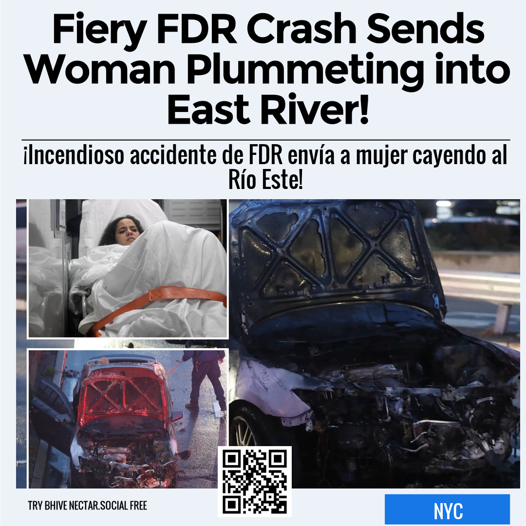 Fiery FDR Crash Sends Woman Plummeting into East River!