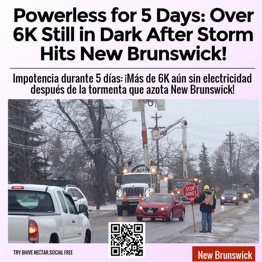 Powerless for 5 Days: Over 6K Still in Dark After Storm Hits New Brunswick!