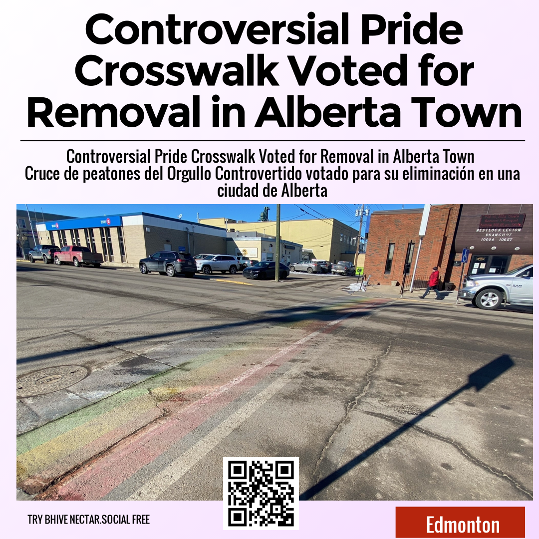 Controversial Pride Crosswalk Voted for Removal in Alberta Town