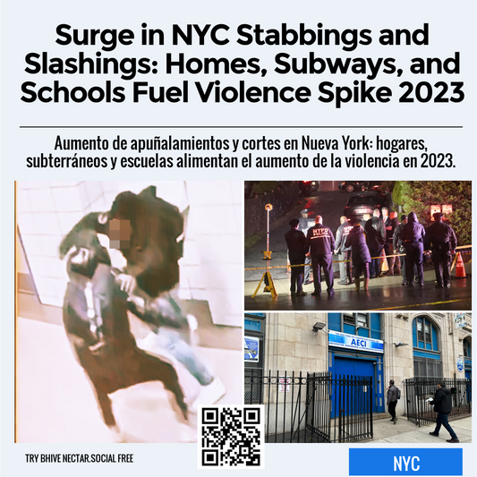 Surge in NYC Stabbings and Slashings: Homes, Subways, and Schools Fuel Violence Spike 2023