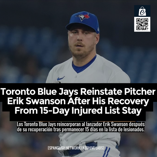 Toronto Blue Jays Reinstate Pitcher Erik Swanson After His Recovery From 15-Day Injured List Stay