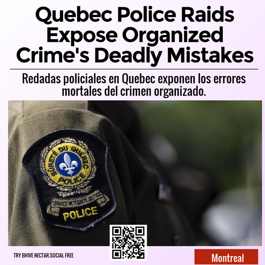 Quebec Police Raids Expose Organized Crime's Deadly Mistakes